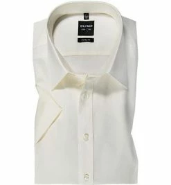 Budget ⌛ OLYMP Hemd Level Five Body Fit 6090/12/20 Kurzarmhemd, Baumwoll-Stretch, Champagner, Hellbeige 🎉