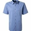 Auslauf 👏 OLYMP Hemd Luxor Modern Fit 0304/12/15 Kurzarmhemd, Chambray, Azurblau, Blau 🛒