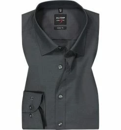 Bestes Angebot ✨ OLYMP Hemd Level Five Body Fit 2080/64/67 Baumwoll-Stretch, Anthrazit meliert, Anthrazit 🧨