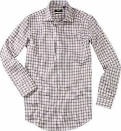 Auslauf 🌟 HUGO BOSS Hemd open green 50229349/Jaron/358 Slim Fit, Baumwolle, Olivgrün-weiß kariert ✨