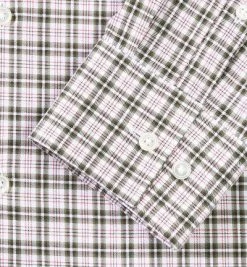 Auslauf 🌟 HUGO BOSS Hemd open green 50229349/Jaron/358 Slim Fit, Baumwolle, Olivgrün-weiß kariert ✨ -Hemden Verkaufsgeschäft 140861 norm3