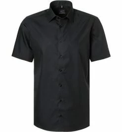 Angebote 🛒 Venti Modern Fit 1/2 Kent 001620/80 Kurzarmhemd, Popeline, Schwarz 🎉