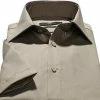 Auslauf 😀 Venti Modern Fit 1/2 Kent 001620/600 Kurzarmhemd, Slim Fit, Popeline, Taupe, Nougat 😉