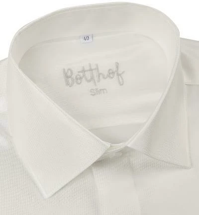 Aktion 🎁 Botthof Hemd Slim Semi-Hai UMA 52/85/378/12 Slim Fit, Satin, Creme, Ecru 🌟 2 Aktion 🎁 Botthof Hemd Slim Semi-Hai UMA 52/85/378/12 Slim Fit, Satin, Creme, Ecru 🌟 – Bild 2