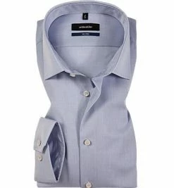 Schlussverkauf 😉 Seidensticker Tailored Kent ELA 021005/15 Hemd, Tailored Fit, Baumwolle, Extra langer Arm, Rauchblau, Hellblau ⌛