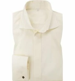 Aktion 👏 Botthof Smokinghemd Haikragen creme 32/85/349/12 Slim Fit, Popeline 😍