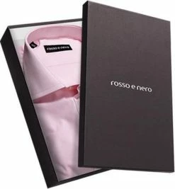 Blitzangebot ✨ rosso e nero Hemd P01/04 Slim Fit, Popeline, Rosé 😀 -Hemden Verkaufsgeschäft 156739 norm3