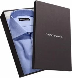 Am billigsten 😍 rosso e nero Hemd P06/0 Slim Fit, Baumwolle, Blau meliert, Blau 🎁 -Hemden Verkaufsgeschäft 156778 norm3