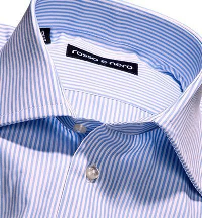 Bestes Angebot ✔️ rosso e nero Hemd P14/01 Slim Fit, Popeline, Bleu-weiß gestreift, Bleu-weiß 🧨 2 Bestes Angebot ✔️ rosso e nero Hemd P14/01 Slim Fit, Popeline, Bleu-weiß gestreift, Bleu-weiß 🧨 – Bild 2