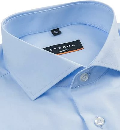 Billig ❤️ ETERNA slim fit Uni Popeline Hemd 1100/F182/10 Hellblau ⭐ 2 Billig ❤️ ETERNA slim fit Uni Popeline Hemd 1100/F182/10 Hellblau ⭐ – Bild 2