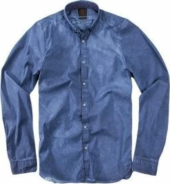 Billig ✔️ Strellson Sportswear Aaron-D 1400381/14001009/124 Hemd, Extra Slim, Baumwolle, Blau, Mittelblau 🔔