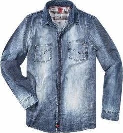 Top 10 ⭐ Strellson Sportswear Pluto-W 1400390/14001026/722 👖 Jeanshemd, Slim Fit, Baumwolle, Blau, 👖 Jeansblau 🔔