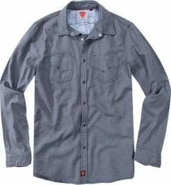 Neu 🎁 Strellson Sportswear Pluto-W 1400431/14001066/422 Hemd, Slim Fit, Flanell, Blau kariert, 👖 Jeansblau 🎁