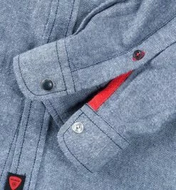 Auslauf 🎉 Strellson Sportswear Pluto-W 1400401/14001057/422 Hemd Slim Fit, Baumwollflanell, Blau, Blau meliert 👍 -Hemden Verkaufsgeschäft 162031 norm3