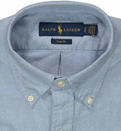 Brandneu 👏 Polo Ralph Lauren Hemd 710549084007 Slim Fit, Oxford, Hellblau 🎁 -Hemden Verkaufsgeschäft 164327 norm2