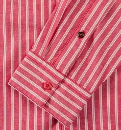 Besorgen 🔥 Strellson Sportswear Strellson Seth-W 1400375/14001028/266 Hemd, Slim Fit, Baumwolle, Rot gestreift, Erdbeerrot 😀 -Hemden Verkaufsgeschäft 168960 norm4