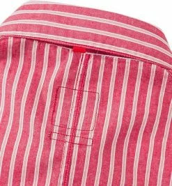 Besorgen 🔥 Strellson Sportswear Strellson Seth-W 1400375/14001028/266 Hemd, Slim Fit, Baumwolle, Rot gestreift, Erdbeerrot 😀 -Hemden Verkaufsgeschäft 168960 norm6