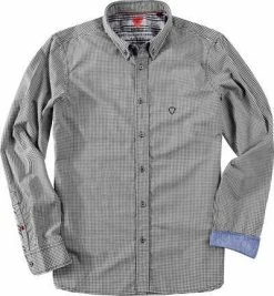 Bester Verkauf ✔️ Strellson Sportswear Maceo-W 1400373/14001036/310 Hemd, Regular Fit, Baumwolle, Schwarz kariert, Schwarz 🌟