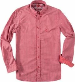 Besorgen 🔔 Strellson Sportswear Maceo-W 1400373/14001036/366 Regular Fit, Baumwolle, Rot kariert, Rot 😉