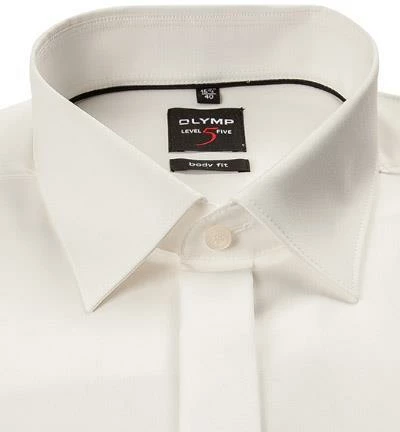 Am billigsten ⌛ OLYMP Hemd Level Five Body Fit 1276/65/20 Popeline, Offwhite, Hellbeige ⌛ 2 Am billigsten ⌛ OLYMP Hemd Level Five Body Fit 1276/65/20 Popeline, Offwhite, Hellbeige ⌛ – Bild 2