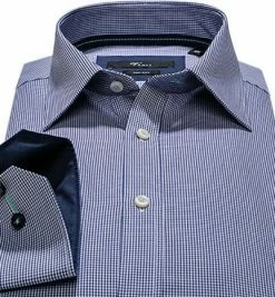 Neu ⭐ Venti Kent Slim Fit 001860/101 Hemd, Popeline, Dunkelblau kariert, Dunkelblau 😀