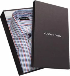 Beste Bewertungen von 🤩 rosso e nero Hemd 1117/01 Slim Fit, Baumwolle, Blau-rot gestreift, Blau-rot ✔️ -Hemden Verkaufsgeschäft 183203 norm3