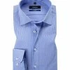 Aktion 🥰 Seidensticker Tailored Kent 229008/15 Hemd, Tailored Fit, Popeline, 👖 Jeansblau gestreift, 👖 Jeansblau 🔔