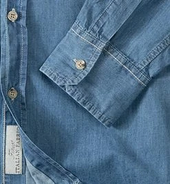 Billig 👏 7 for all mankind 👖 Jeans-Hemd S6M0106BU 👖 Jeanshemd, Baumwolle, Denim 🔔 -Hemden Verkaufsgeschäft 188182 norm3