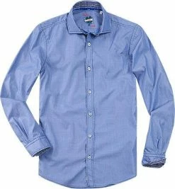 Bestpreis 🎉 Lucky de Luca Hemd Joey 1207/1 Slim Fit, Baumwolle, Blau 🔥