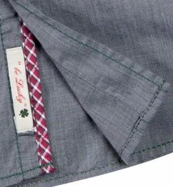 Aktion 👏 Lucky de Luca Hemd Joey 1207/3 Slim Fit, Fil à Fil, Grau 🌟 -Hemden Verkaufsgeschäft 193054 norm4