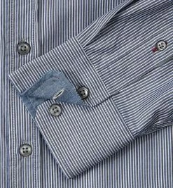 Bester Verkauf 👍 7 for all mankind Hemd S6M0142GR Baumwolle, Blau-weiß gestreift 🌟 -Hemden Verkaufsgeschäft 193805 norm3