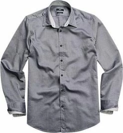 Bester Verkauf 🔔 HUGO BOSS Hemd Lucas8 50270666/402 Regular Fit, Oxford, Dunkelblau meliert, Dunkelblau 😉