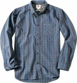 Bester Verkauf ✨ Quiksilver Hemd EQYWT03017/BRQ1 Modern Fit, Popeline, 👖 Jeansblau kariert, 👖 Jeansblau ⌛