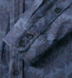 Bestes Angebot 👍 JOOP! Hemd Han2-W 1500924/15002174/523 Chambray, 👖 Jeansblau gemustert, 👖 Jeansblau 🧨 -Hemden Verkaufsgeschäft 203361 norm3