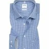 Bestpreis 😀 OLYMP Hemd Luxor Comfort Fit 3190/64/19 Popeline, Royal-weiß kariert, Royal 🧨