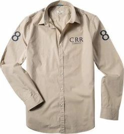 Neu 🛒 CERRUTI 1881 18CRR81 CERRUTI Hemd 5227950/20679/050 Regular Fit, Baumwolle, Beige ⌛
