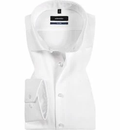 Am billigsten 👏 Seidensticker Tailored Hai 240017/01 Hemd, Tailored Fit, Popeline, Weiß 👏