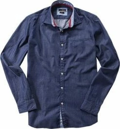 Coupon 🛒 CINQUE Hemd Cispuky 9036/3324/680 Slim Fit, Twill, Indigo gemustert, Indigo ✨