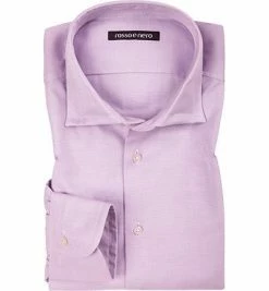 Brandneu 🛒 rosso e nero Hemd Firenze E/8 Slim Fit, Baumwolle, Flieder-weiß, Flieder 🤩