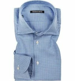 Brandneu 👏 rosso e nero Hemd Super Twill 497/ Slim Fit, Blau-weiß, Blau 🧨