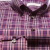 Rabatt 😍 ETON Slim Fit B.D. 2479/53511/75 Hemd, Popeline, Purpur-marine kariert, Lila 🌟