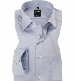Aktion 😉 OLYMP Hemd Luxor Modern Fit EL 0304/69/11 Baumwolle, Extra langer Arm, Hellblau, Bleu ✨