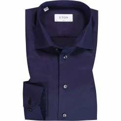 Aktion 🎁 ETON Slim Fit 3000/79511/29 Hemd, Twill, Dunkelblau 🎉
