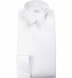 Auslauf ❤️ Stenströms Fitted Body 862401/1001/000 Frackhemd, Baumwolle, Weiß 💯