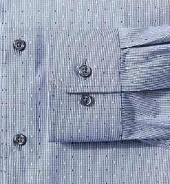 Bestpreis 😍 JOOP! Hemd Puri3 17006995/325 Slim Fit, Baumwoll-Stretch, Marine-weiß gemustert, Blau 😍 -Hemden Verkaufsgeschäft 231418 norm3