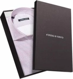 Blitzangebot 🥰 rosso e nero Hemd Eligio 670/04 Slim Fit, Popeline, Rot-blau gepunktet, Blau-rot 😍 -Hemden Verkaufsgeschäft 232343 norm3