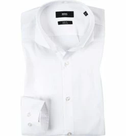 Blitzangebot 🔔 BOSS Hemd Jason 50260064/100 Slim Fit, Popeline, Weiß, White ✔️