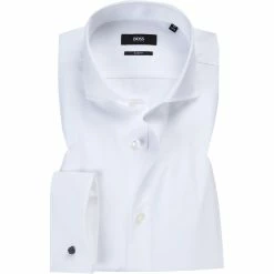 Auslauf 🤩 BOSS Hemd Jaiden 50308164/100 Slim Fit, Twill, Weiß, White 😀