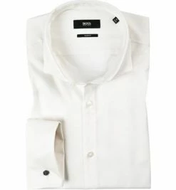 Auslauf 🎁 BOSS Hemd Jaiden 50308164/101 Slim Fit, Baumwolle, Champagner, Natural 😍