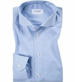 Top 10 😉 ETON Slim fit Hai 2538/73511/23 Hemd, Popeline, Hellblau-weiß kariert, Hellblau ✨